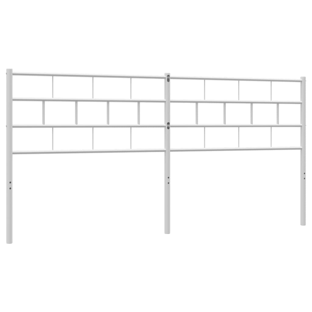 vidaXL Hoofdbord 160 cm metaal wit