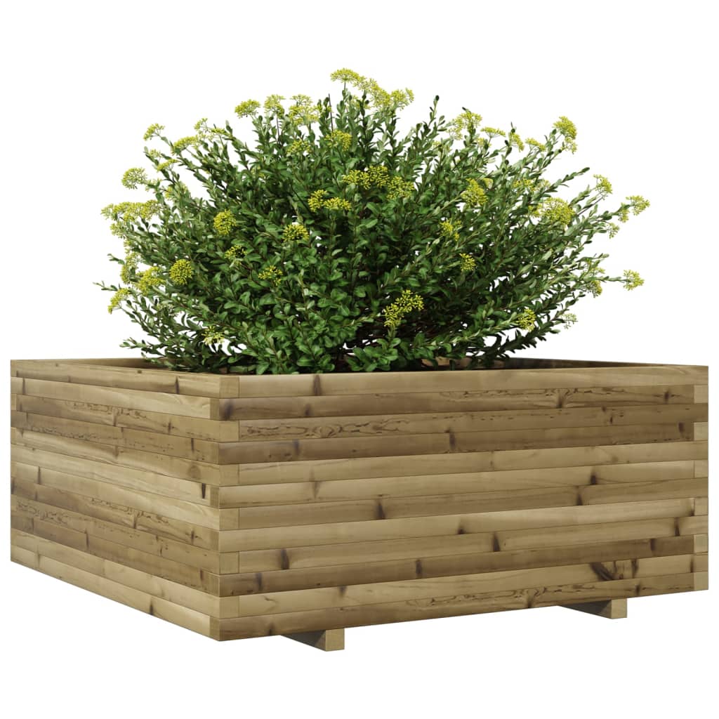 vidaXL Plantenbak 110x110x49,5 cm geïmpregneerd grenenhout