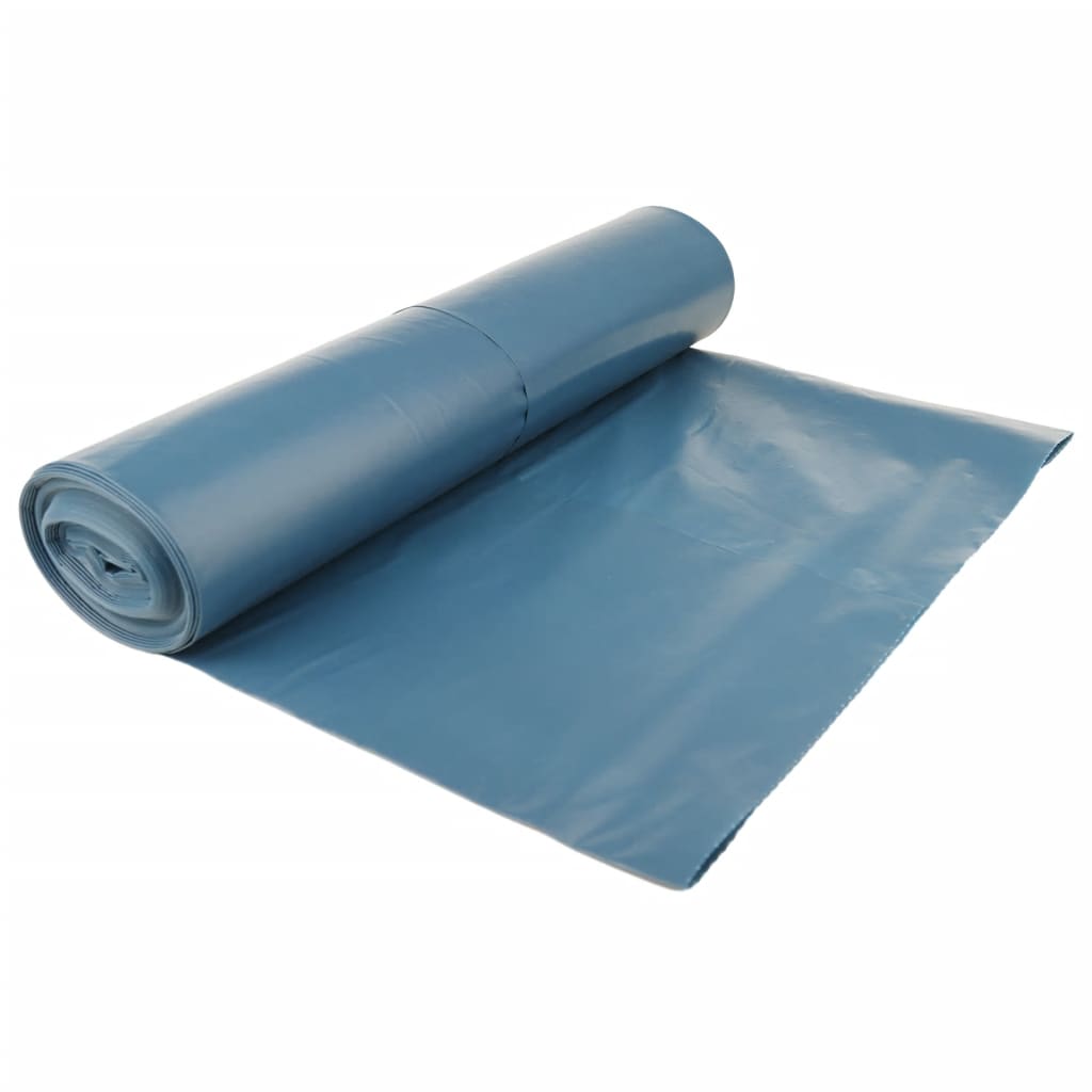 vidaXL Vuilniszakken 100 st 120 l blauw