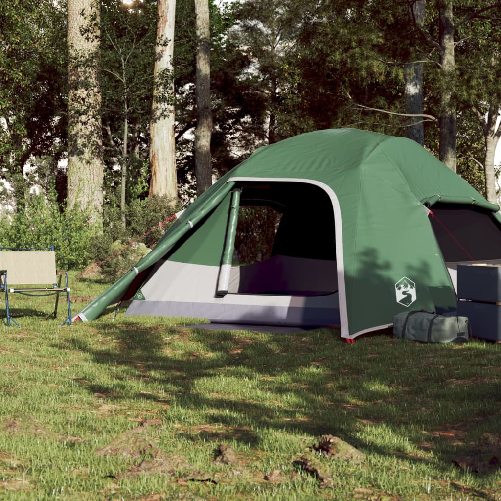 vidaXL Koepeltent 4-persoons waterdicht groen