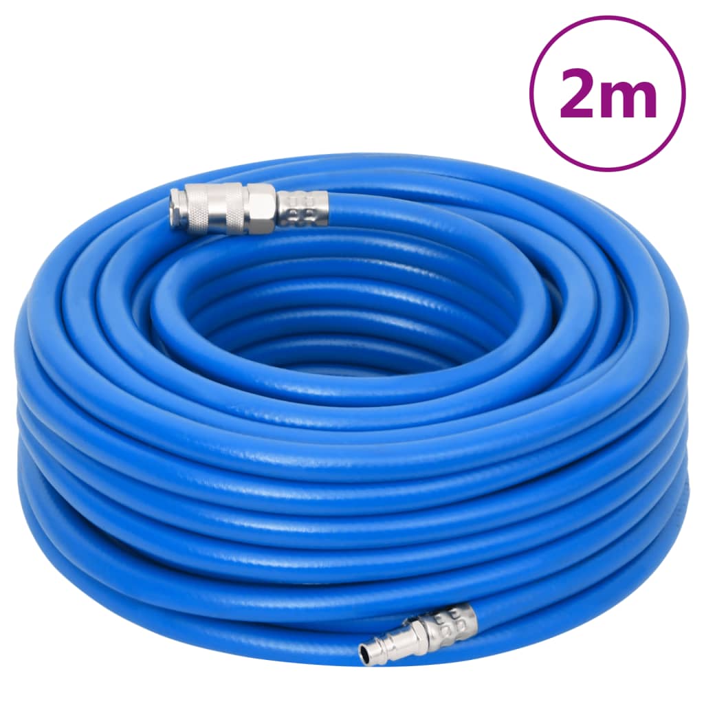 vidaXL Luchtslang 0,7'' 2 m PVC blauw