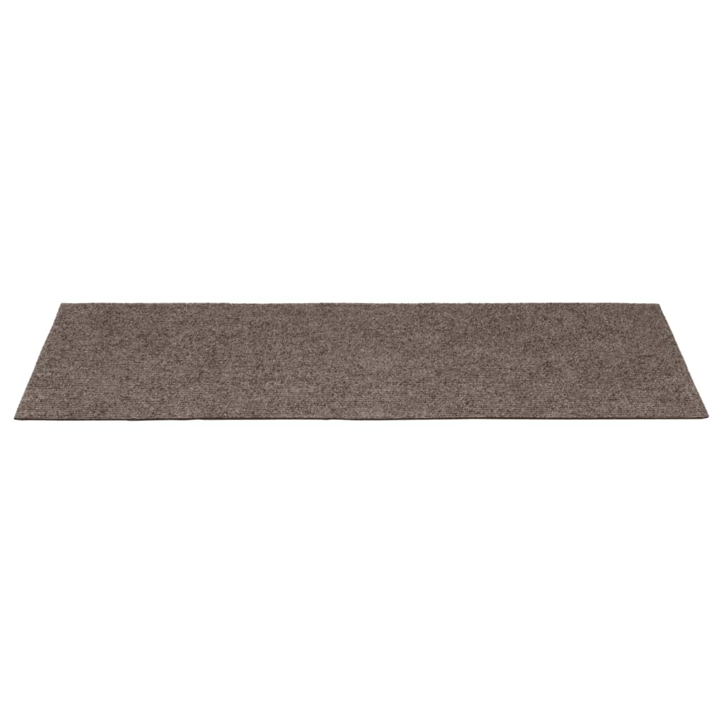 vidaXL 15 st Trapmatten zelfklevend rechthoekig 60x25 cm crèmekleurig