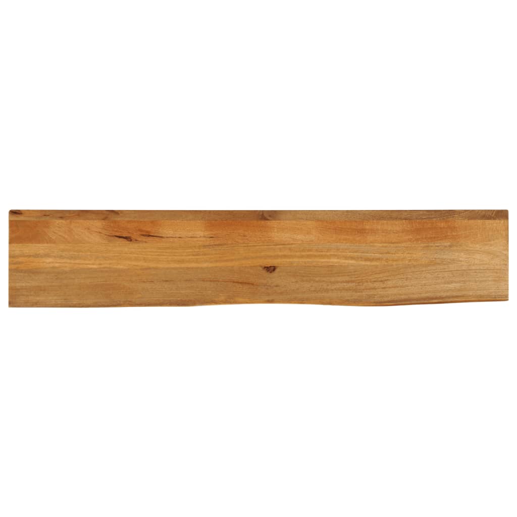 vidaXL Tafelblad met natuurlijke rand 140x40x2,5 cm massief mangohout