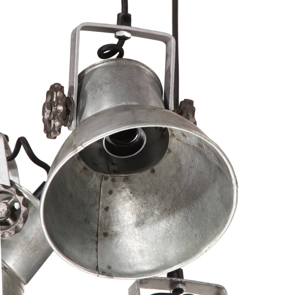 vidaXL Hanglamp 25 W E27 30x30x100 cm vintage zilverkleurig