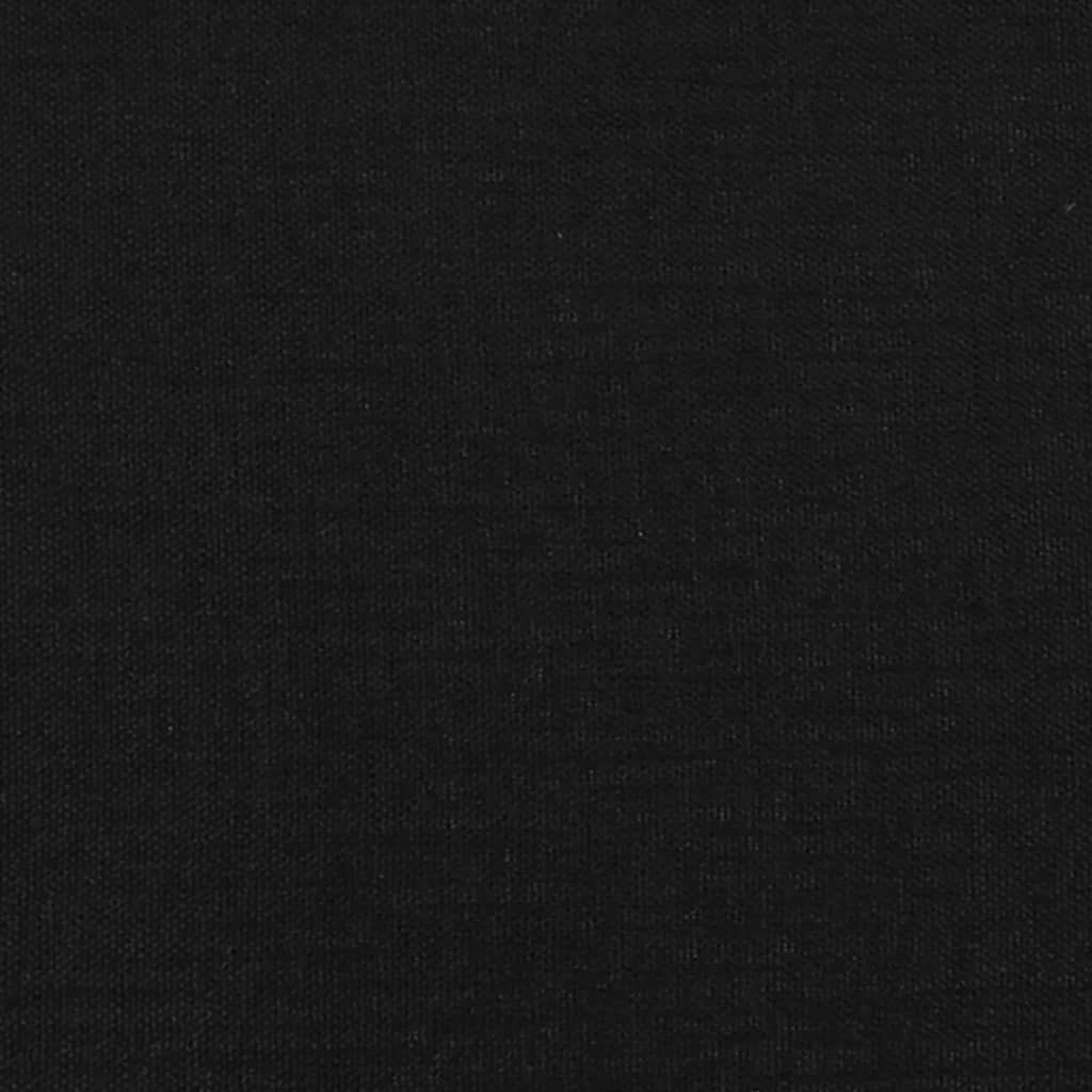 vidaXL Hoofdbord met randen 163x23x78/88 cm stof zwart