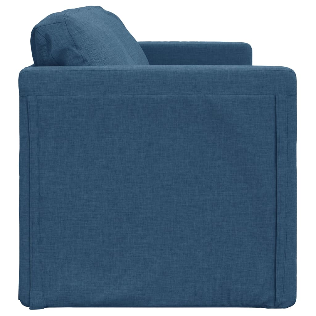 vidaXL Slaapbank vloermodel 2-in-1 112x174x55 cm stof blauw