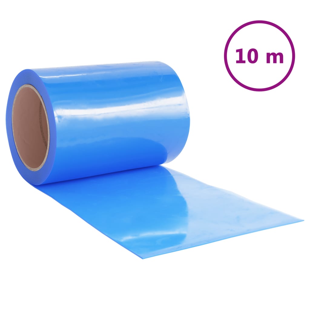 vidaXL Deurgordijn 300x2,6 mm 10 m PVC blauw