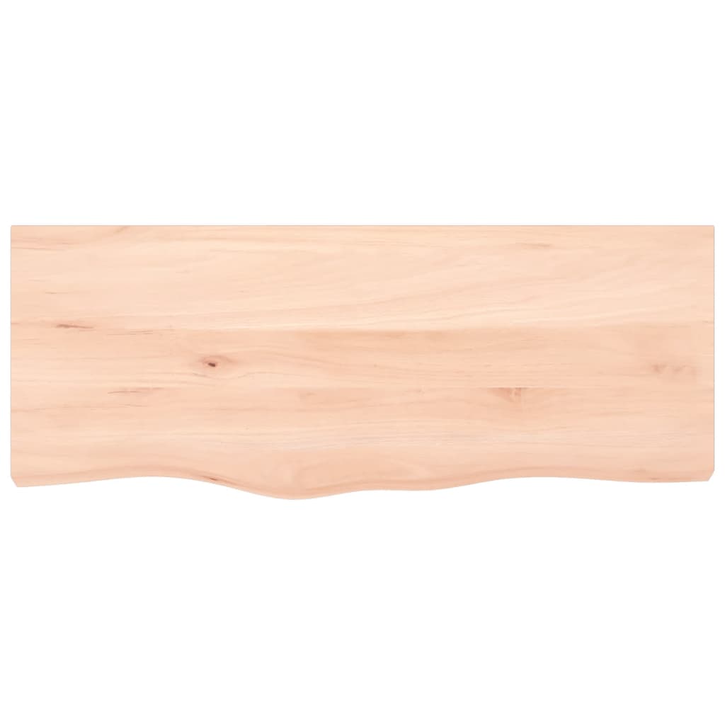 vidaXL Wandschap 100x40x(2-4) cm onbehandeld massief eikenhout