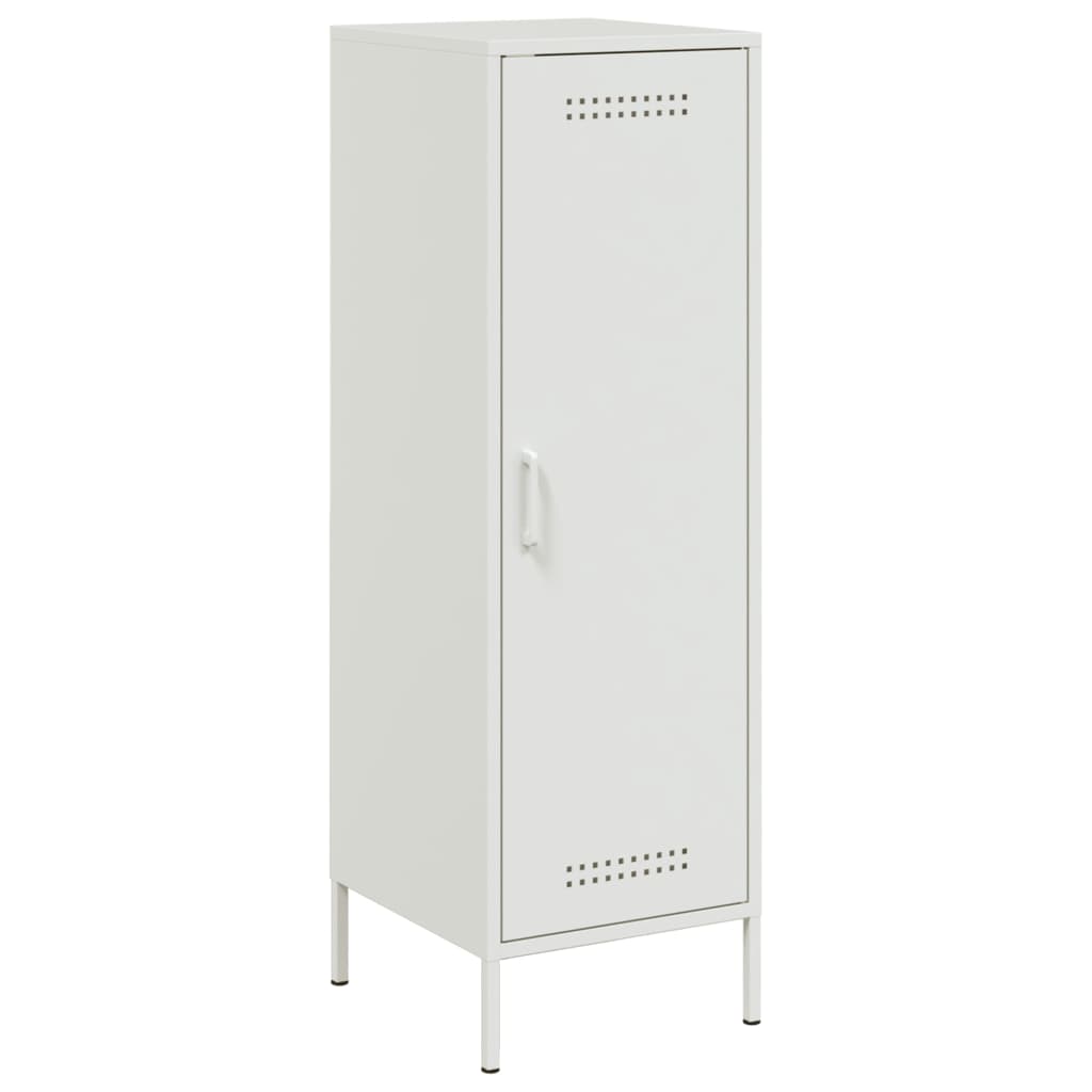 vidaXL Hoge kast 36x39x113 cm staal wit