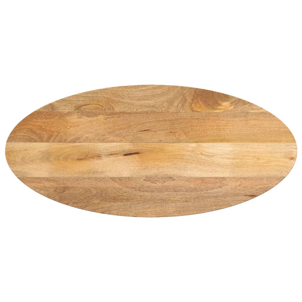 vidaXL Tafelblad ovaal 80x40x2,5 cm massief mangohout