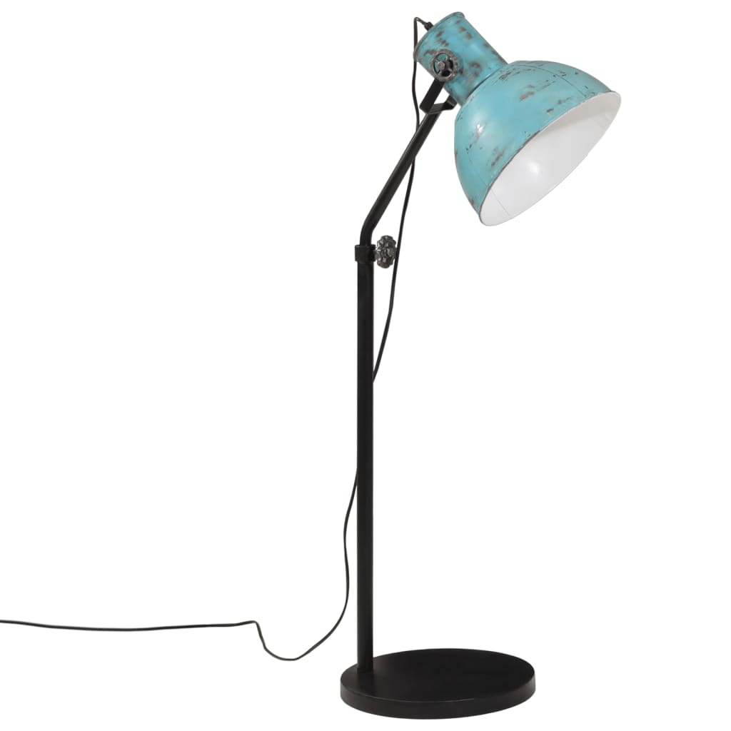 vidaXL Vloerlamp 25 W E27 30x30x90/150 cm verweerd blauw