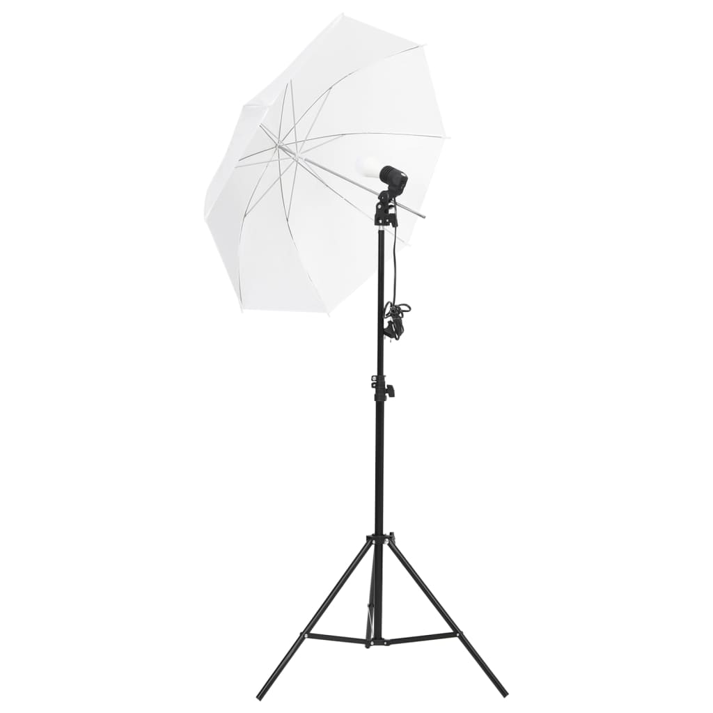 vidaXL Fotostudioset met verlichtingsset achtergrond en reflector