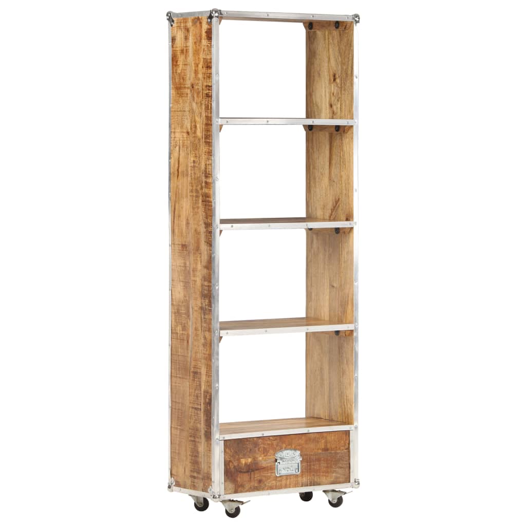 vidaXL Boekenkast 56x28x163 cm massief ruw mangohout