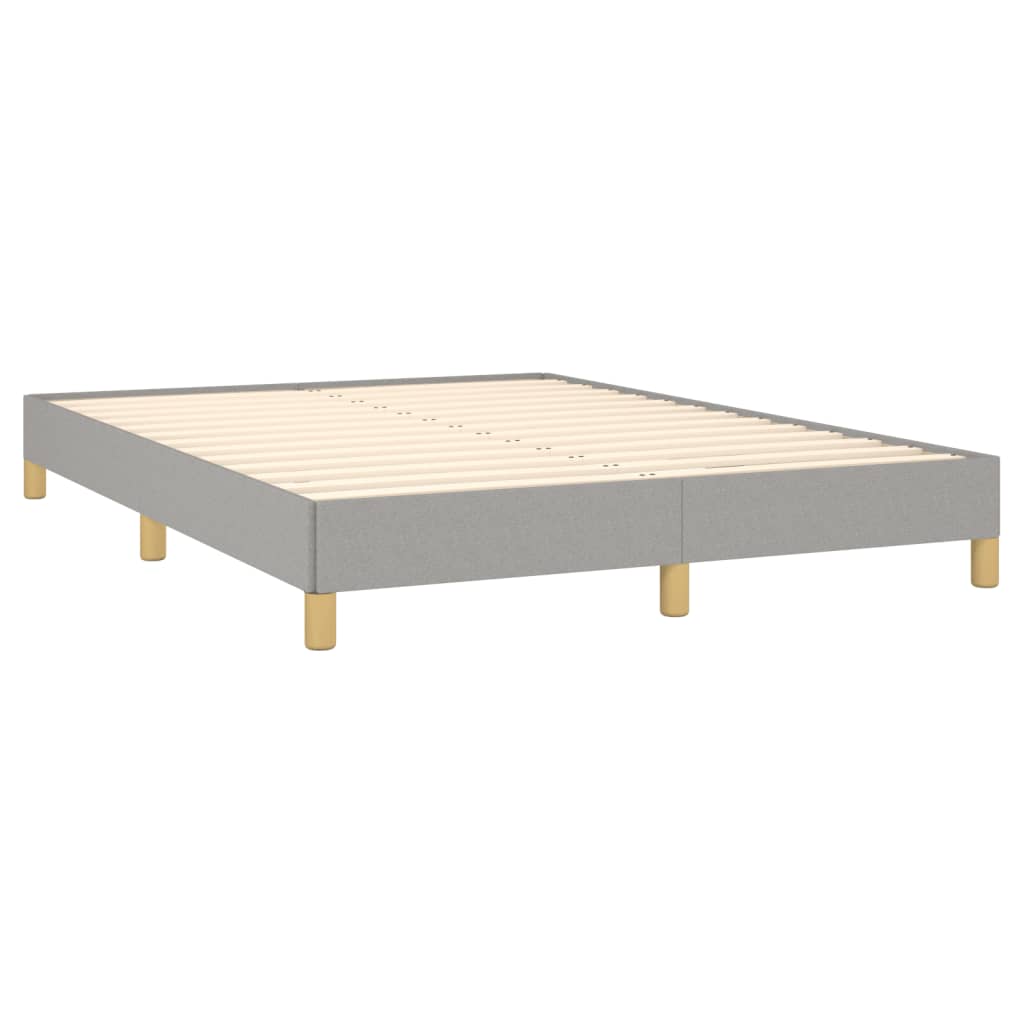 vidaXL Bedframe zonder matras stof lichtgrijs 160x200 cm