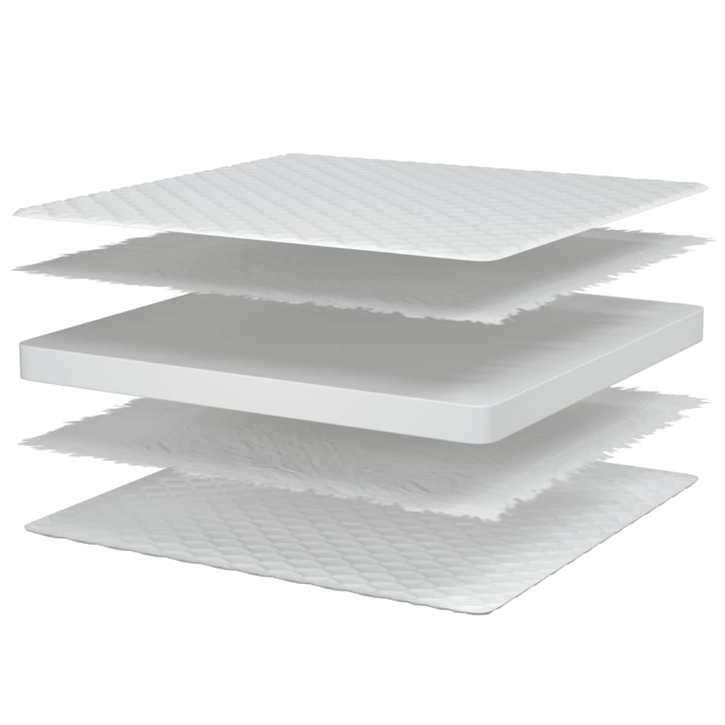 vidaXL Traagschuimmatras 90x190x17 cm wit