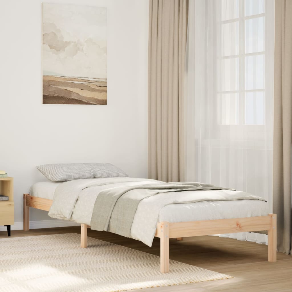 vidaXL Bedframe extra lang zonder matras massief grenenhout 80x210 cm