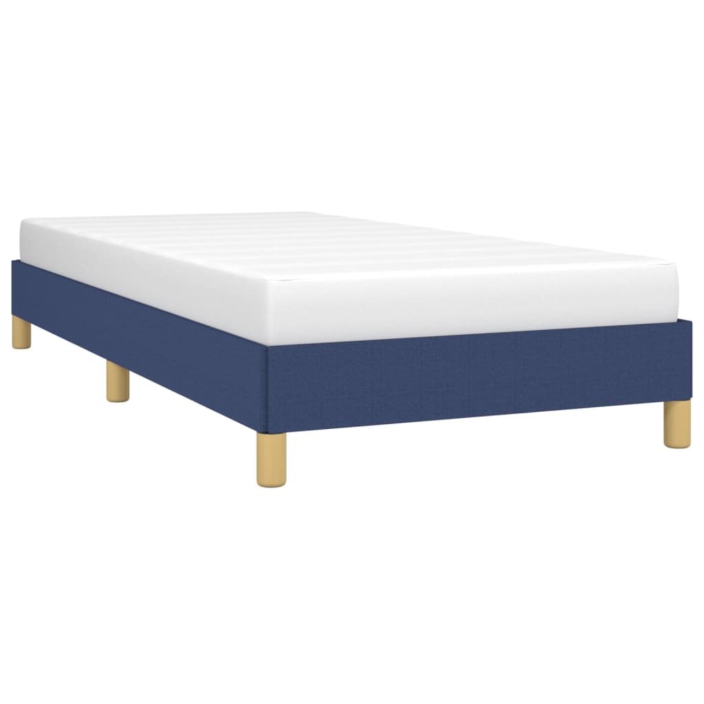 vidaXL Bedframe stof blauw 90x190 cm