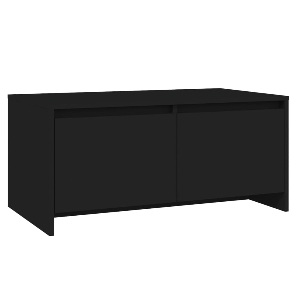 vidaXL Salontafel 90x50x41,5 cm bewerkt hout zwart