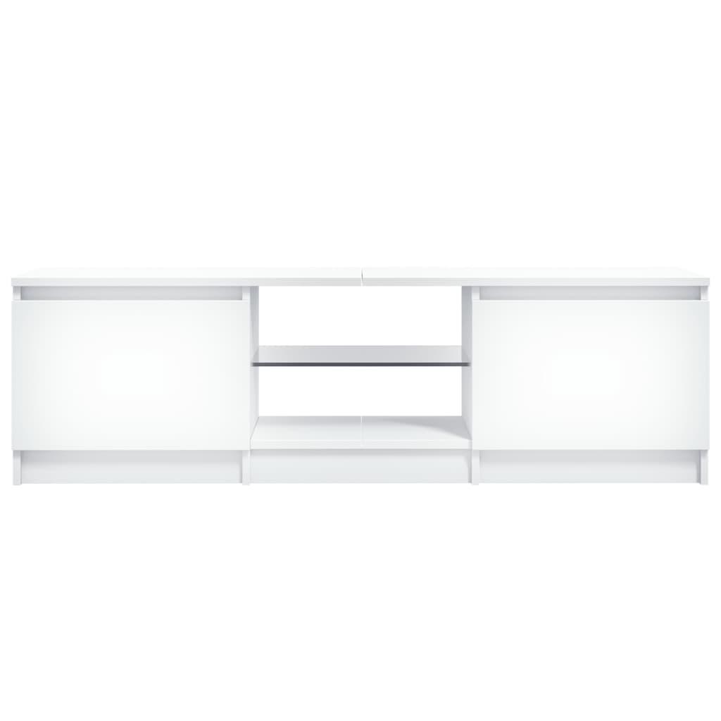 vidaXL Tv-meubel met LED-verlichting 120x30x35,5 cm wit