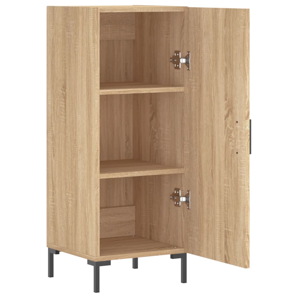 vidaXL Dressoir 34,5x34x90 cm bewerkt hout sonoma eiken