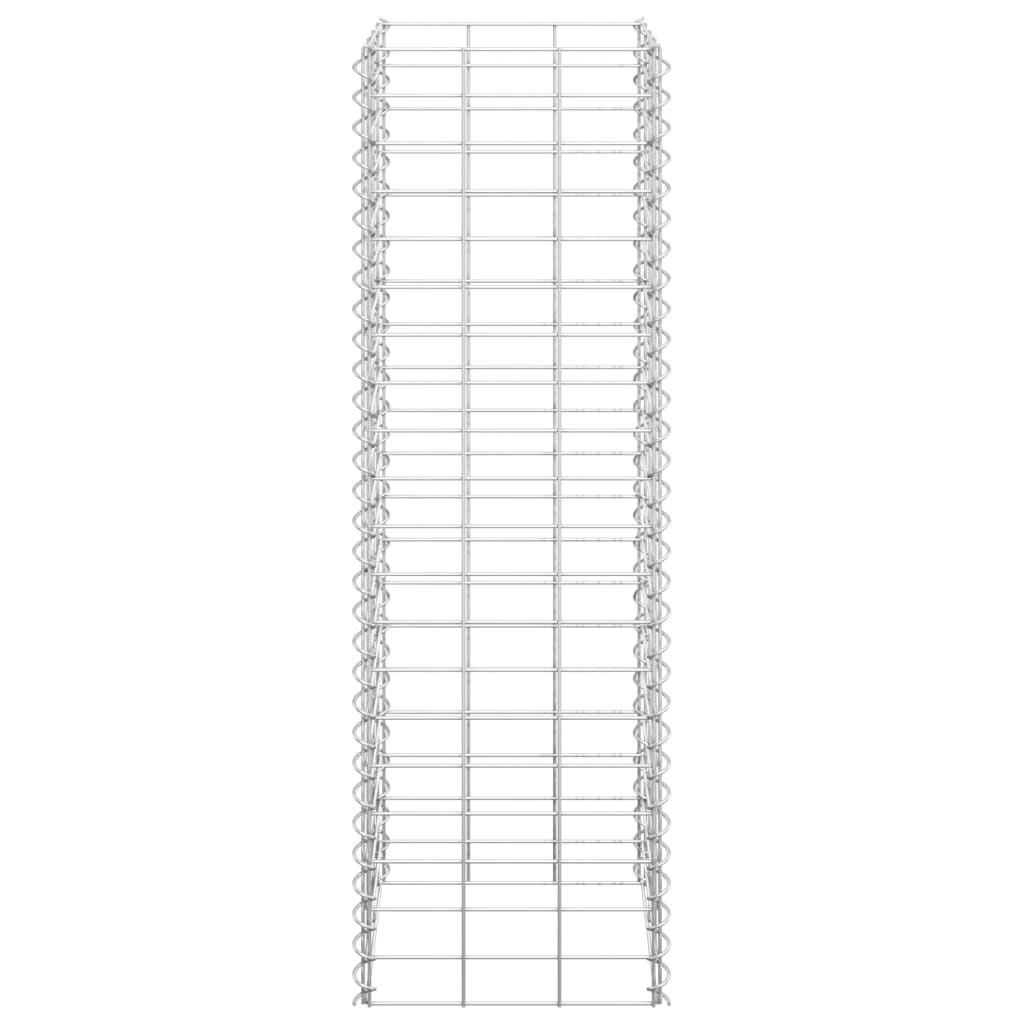 vidaXL Schanskorf plantenbakken 3 st verhoogd 30x30x100 cm ijzer