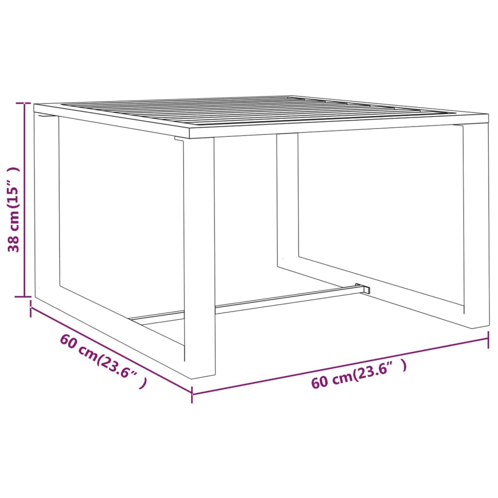 vidaXL 11-delige Loungeset met kussens aluminium antracietkleurig