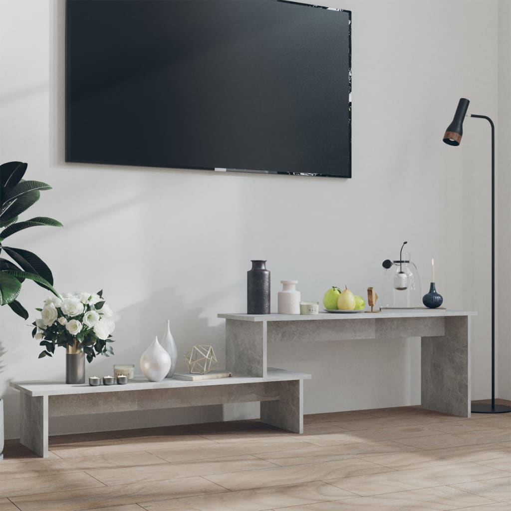 vidaXL Tv-meubel 180x30x43 cm bewerkt hout betongrijs