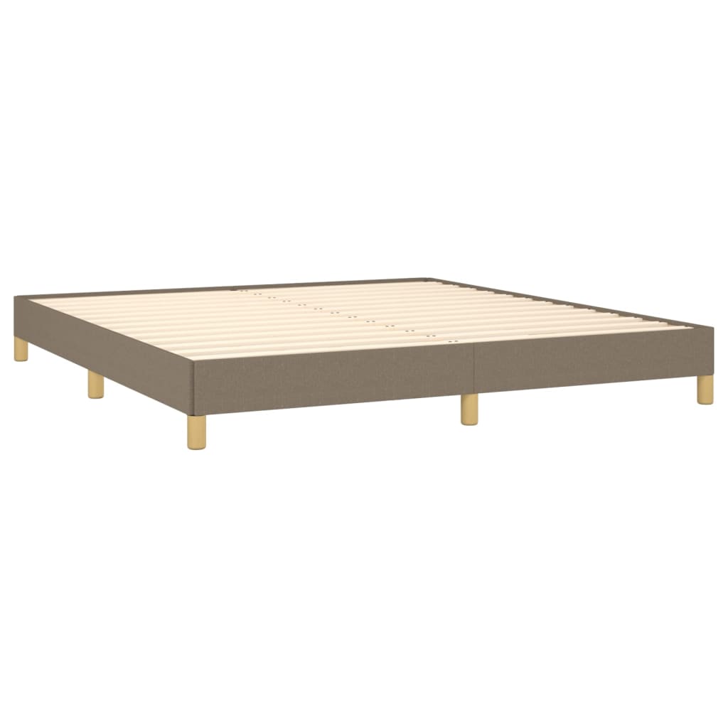 vidaXL Bedframe stof taupe 180x200 cm