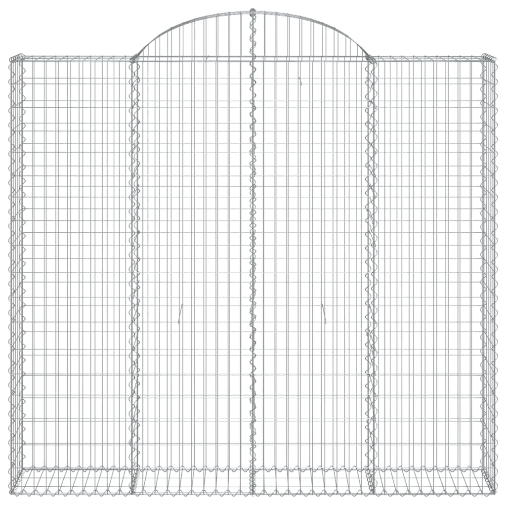 vidaXL Schanskorven 5 st gewelfd 200x30x180/200 cm ijzer