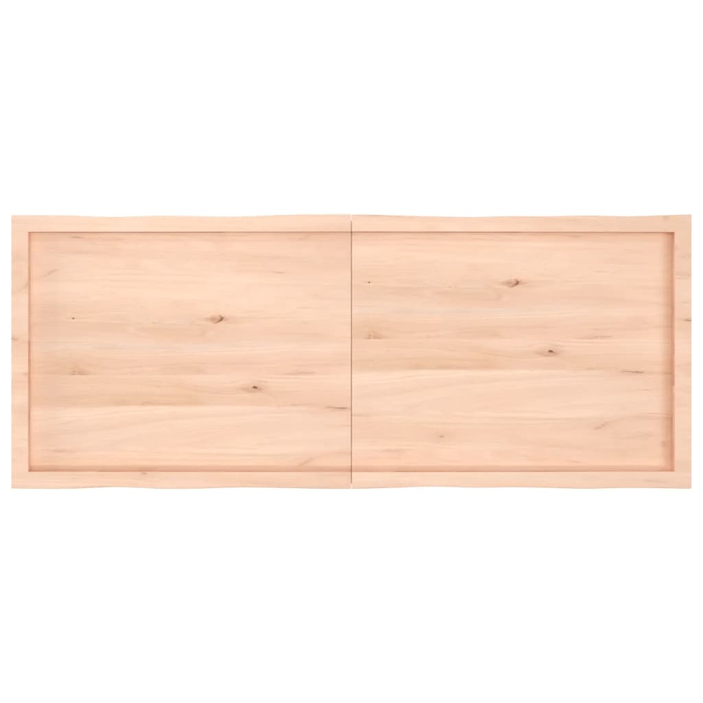 vidaXL Tafelblad natuurlijke rand 160x60x(2-6) cm massief eikenhout