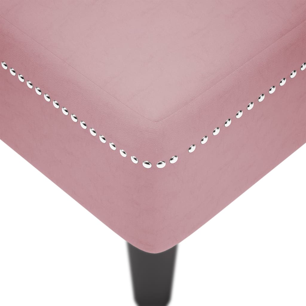 vidaXL Chaise longue met kussen en rechterarmleuning fluweel roze