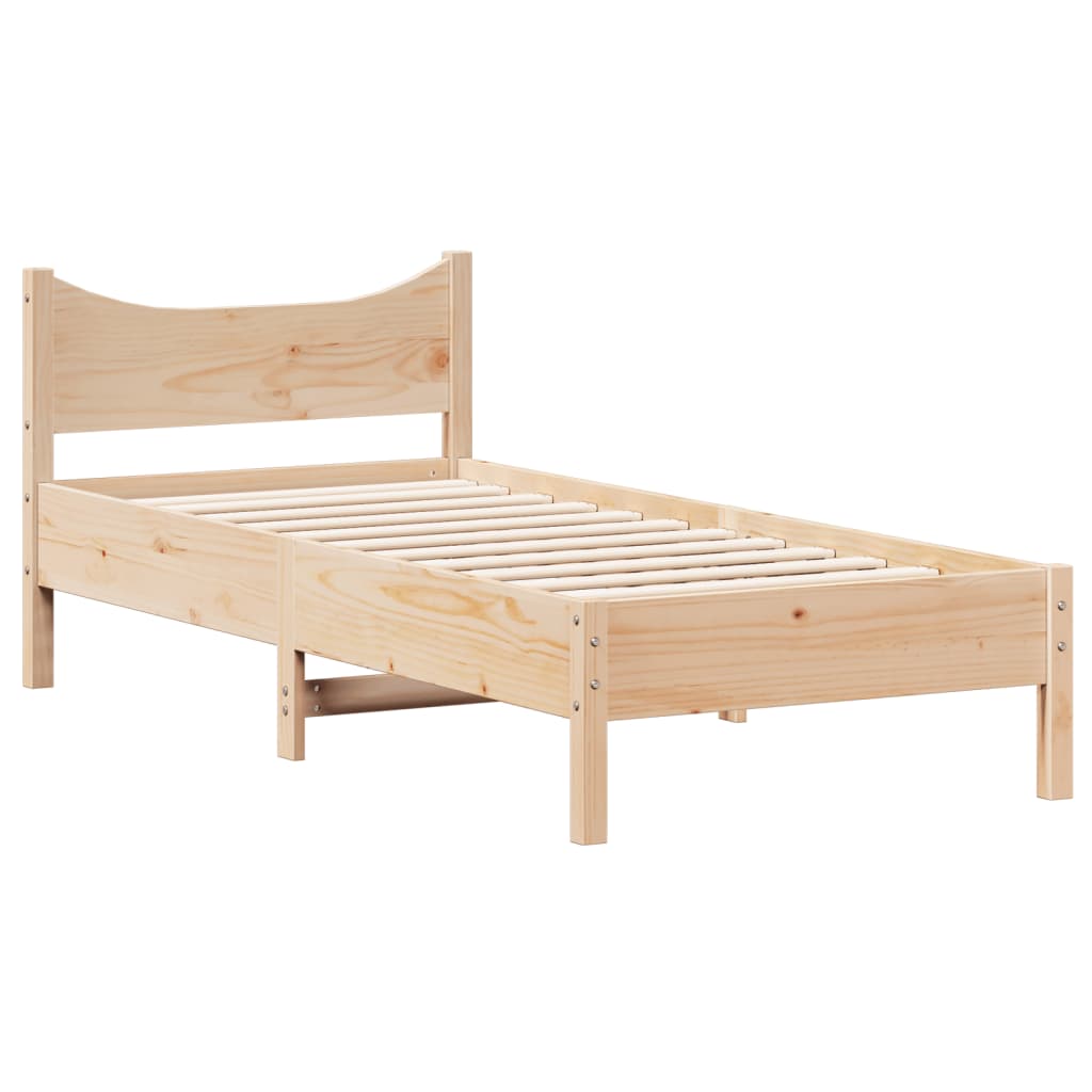 vidaXL Bedframe zonder matras massief grenenhout 100x200 cm