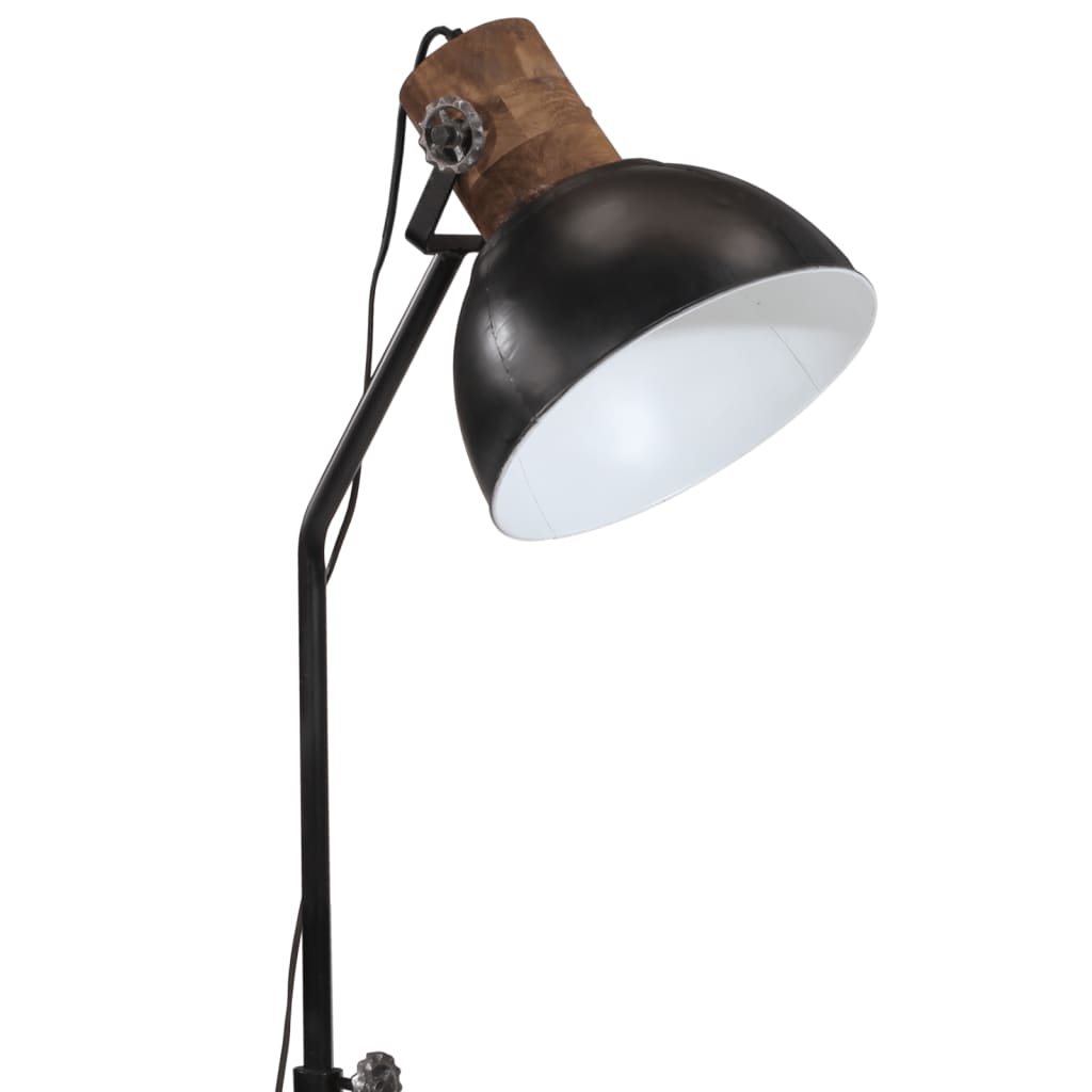 vidaXL Vloerlamp 25 W E27 30x30x100-150 cm zwart