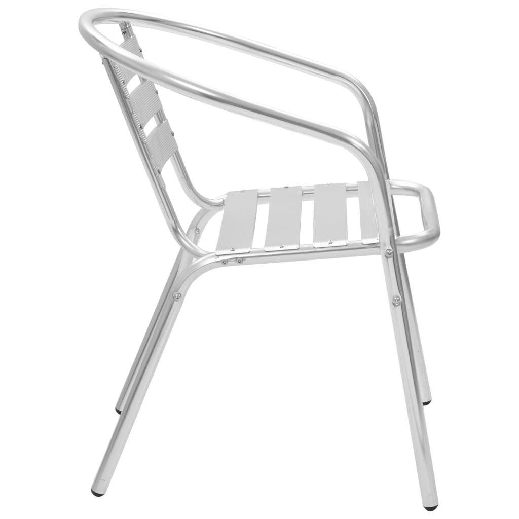 vidaXL Tuinstoelen stapelbaar 2 st aluminium