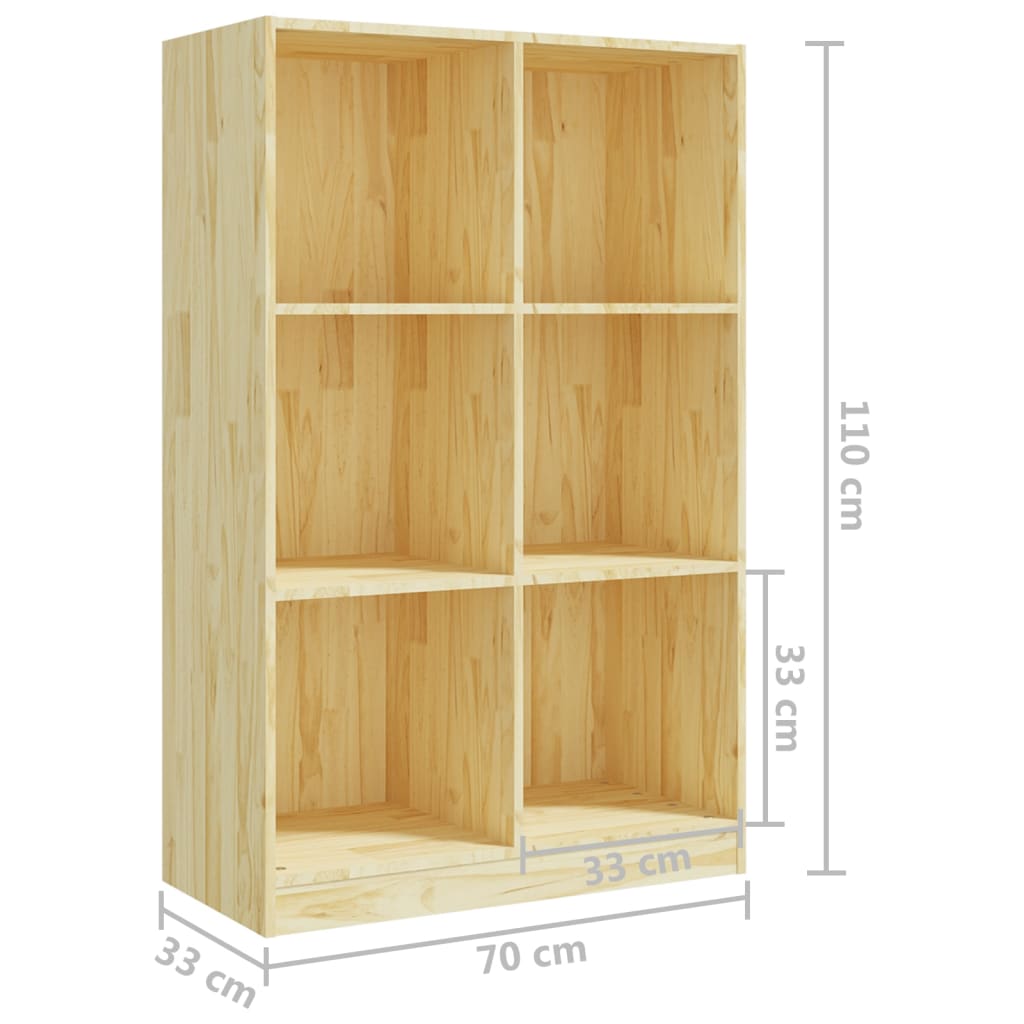 vidaXL Boekenkast 70x33x110 cm massief grenenhout