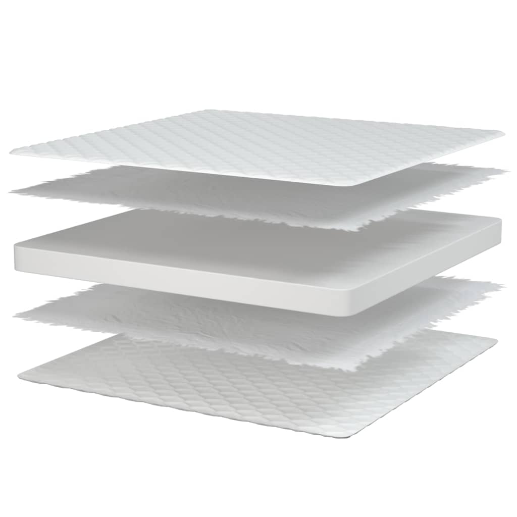 vidaXL Traagschuimmatras 70x200x17 cm wit