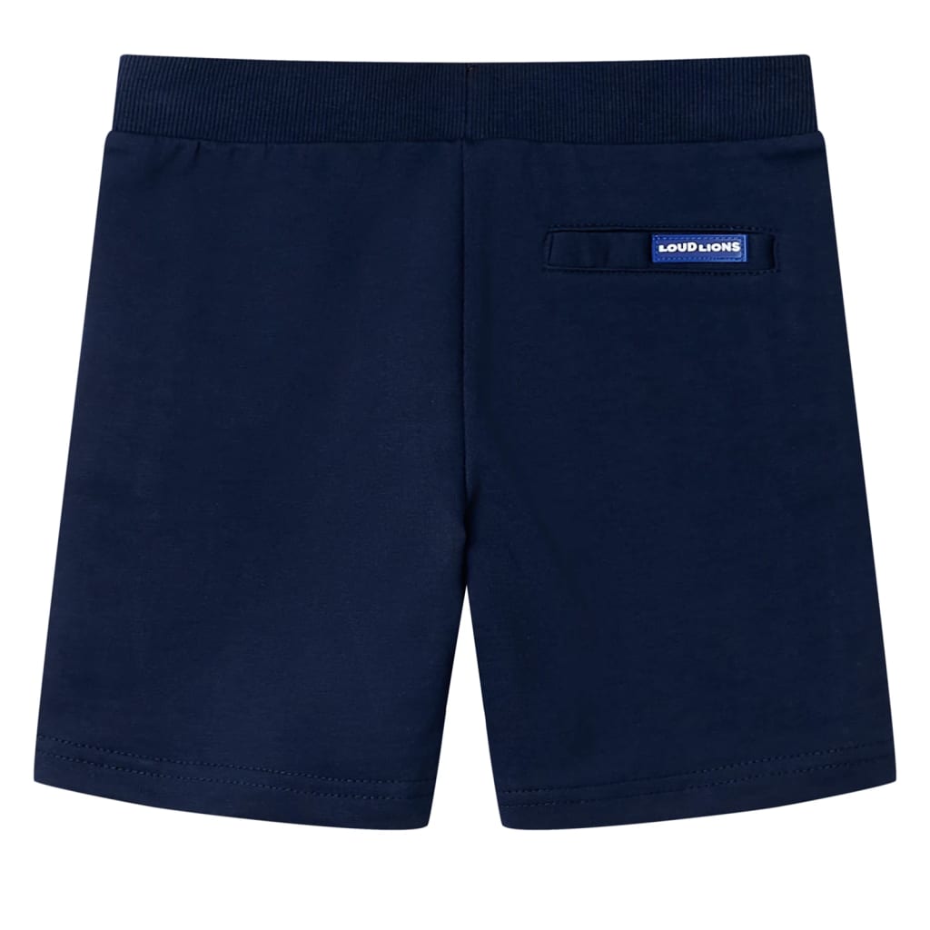 Kindershort 116 marineblauw