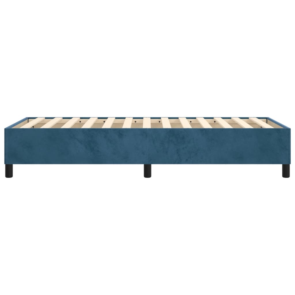 vidaXL Bedframe fluweel donkerblauw 100x200 cm