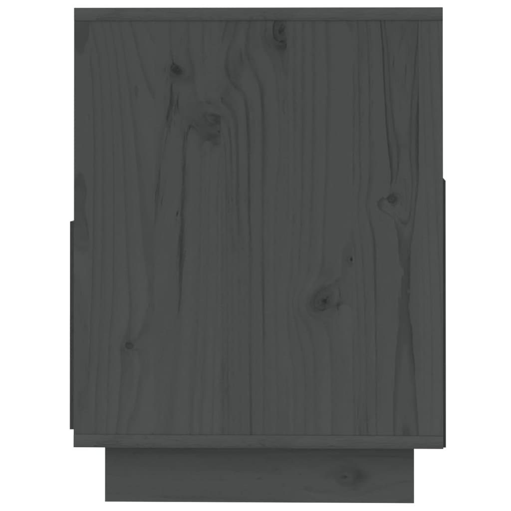 vidaXL Tv-meubel 140x37x50 cm massief grenenhout grijs
