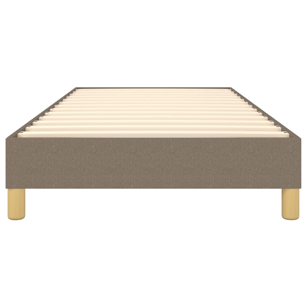 vidaXL Bedframe stof taupe 100x200 cm