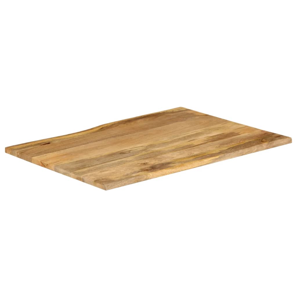 vidaXL Tafelblad met natuurlijke rand 90x80x2,5 cm massief mangohout