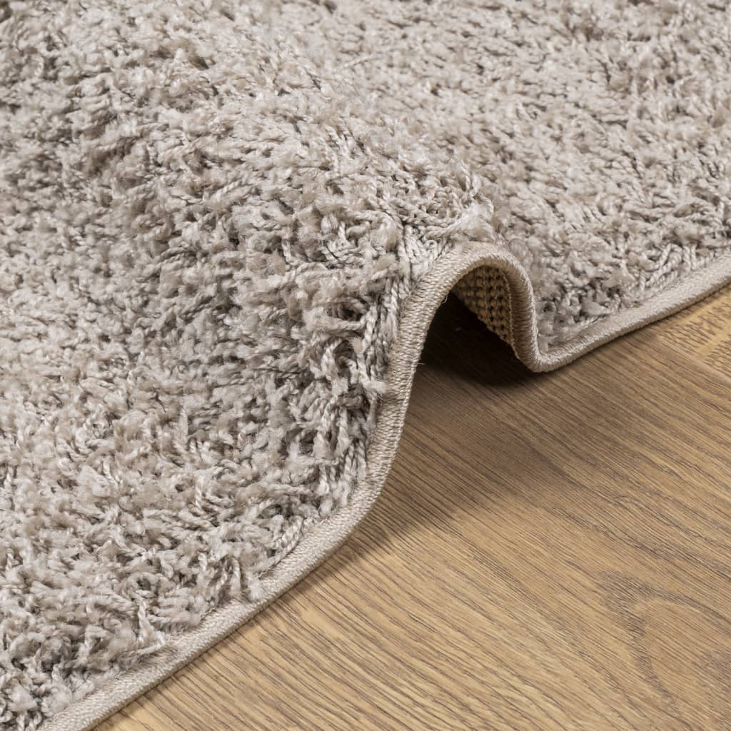 vidaXL Vloerkleed PAMPLONA shaggy hoogpolig modern 80x250 cm beige