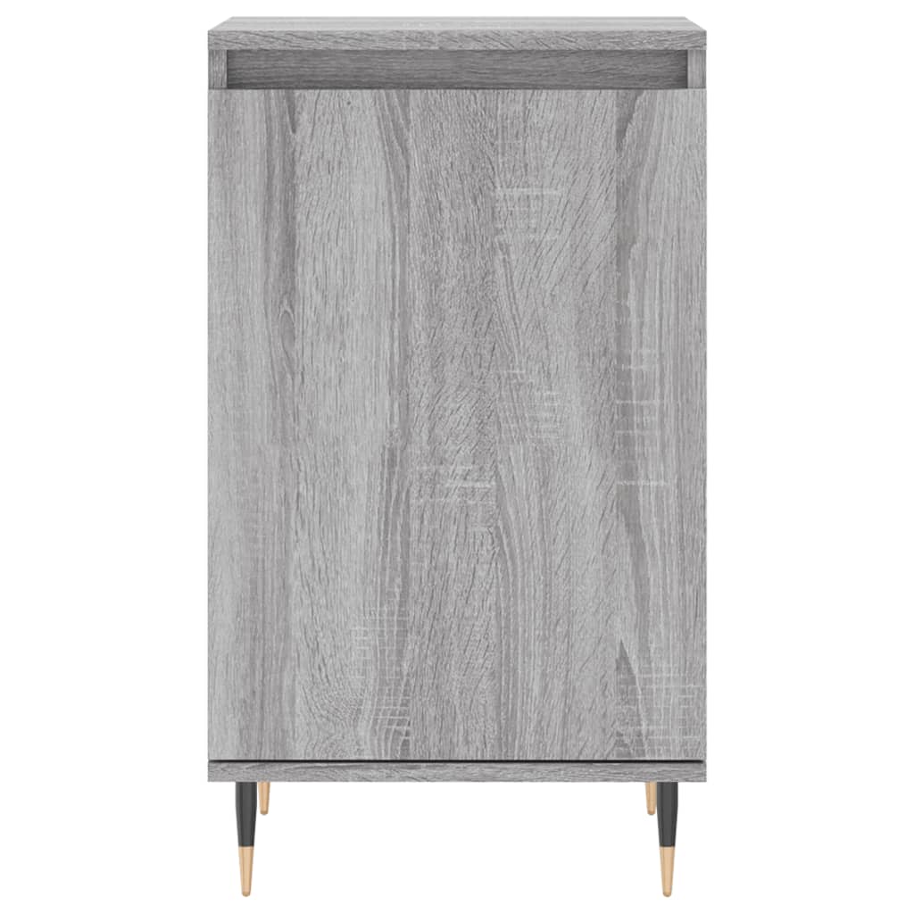 vidaXL Dressoirs 2 st 40x35x70 cm bewerkt hout grijs sonoma