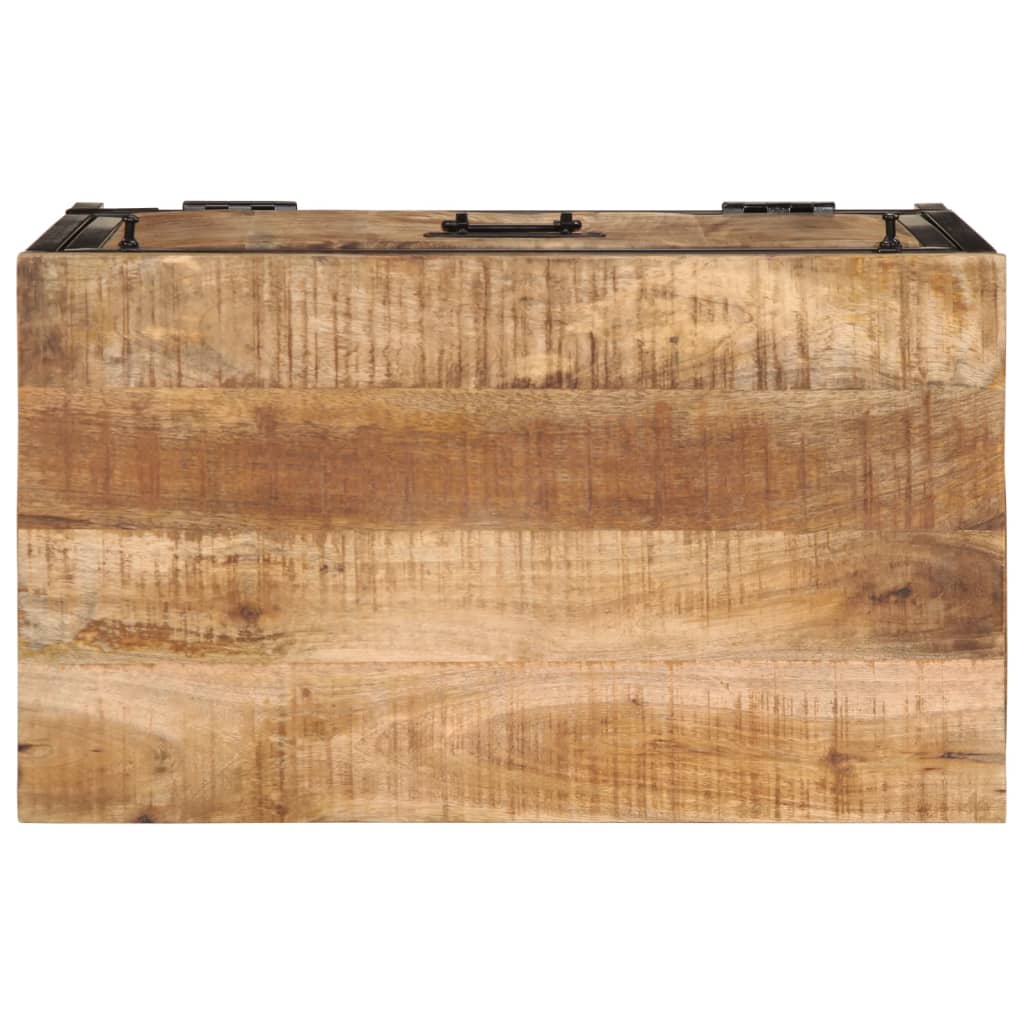 vidaXL Schoenenkast 60x35x53 cm massief ruw mangohout