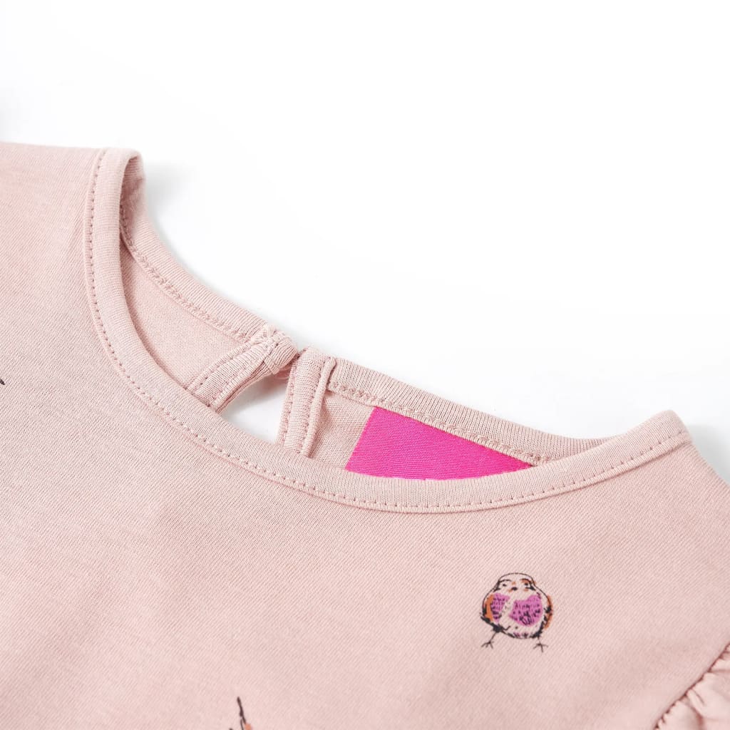 Kindershirt met lange mouwen 104 roze