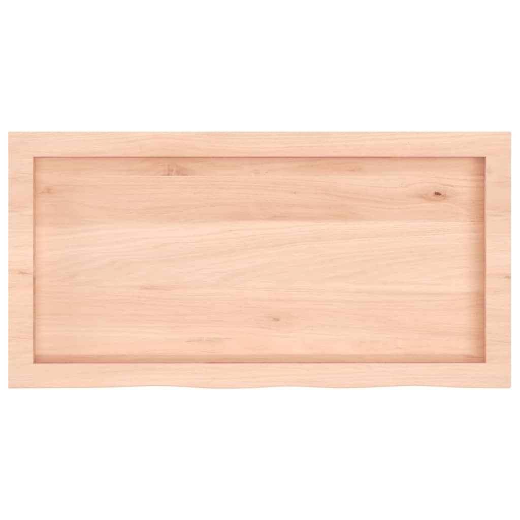 vidaXL Wandschap 80x40x(2-4) cm onbehandeld massief eikenhout