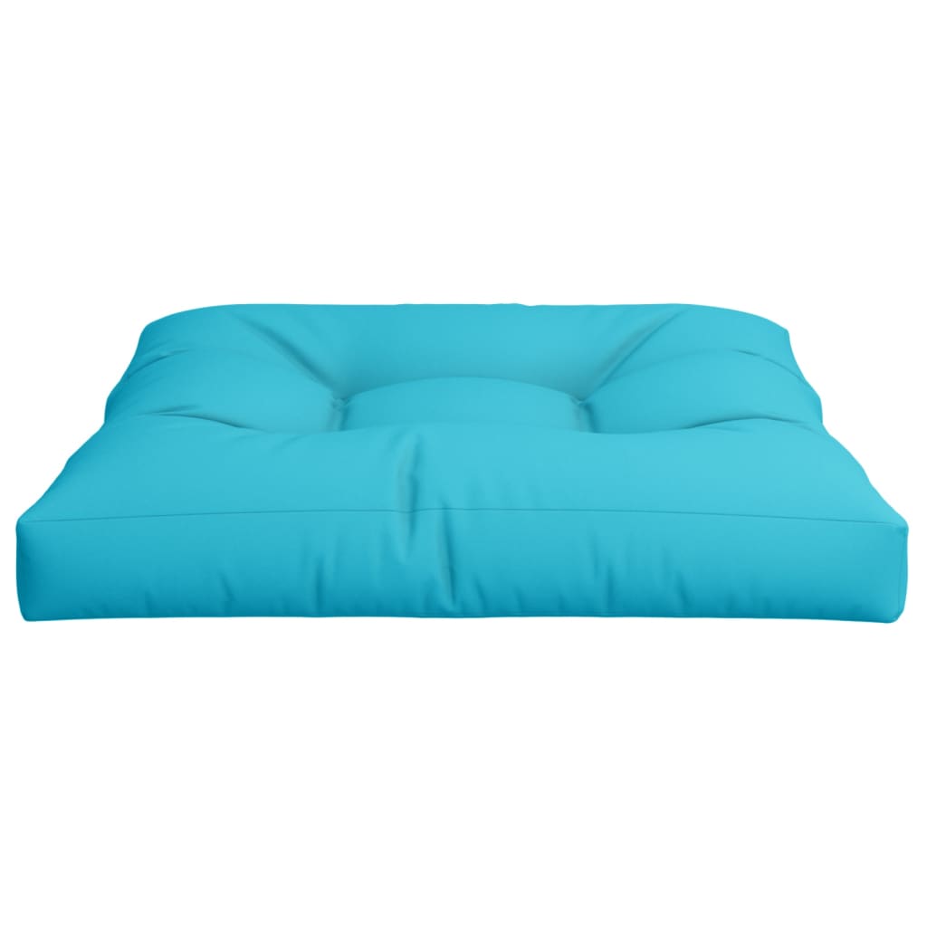 vidaXL Palletkussen 70x70x12 cm stof turquoise