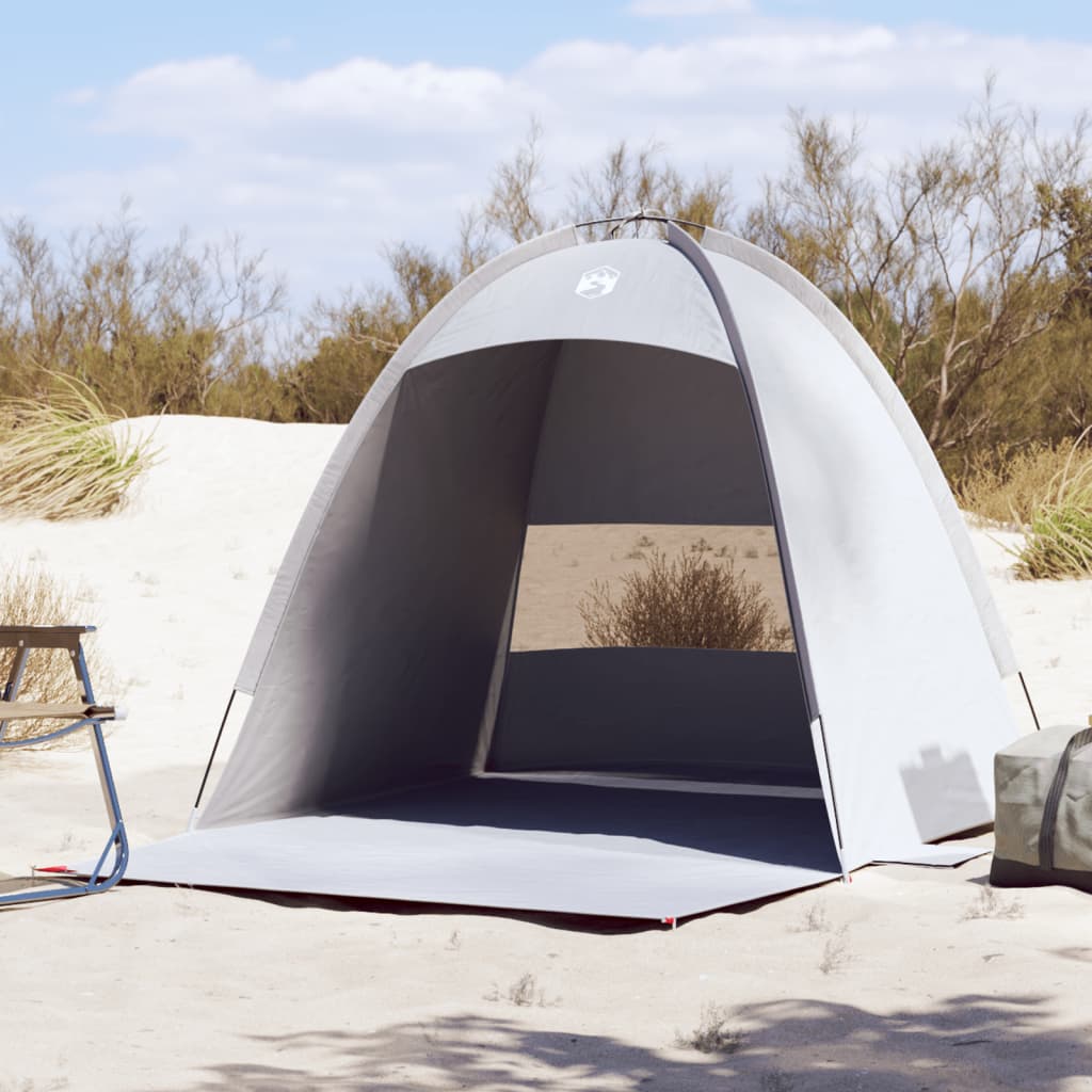 vidaXL Strandtent 3-persoons waterdicht grijs