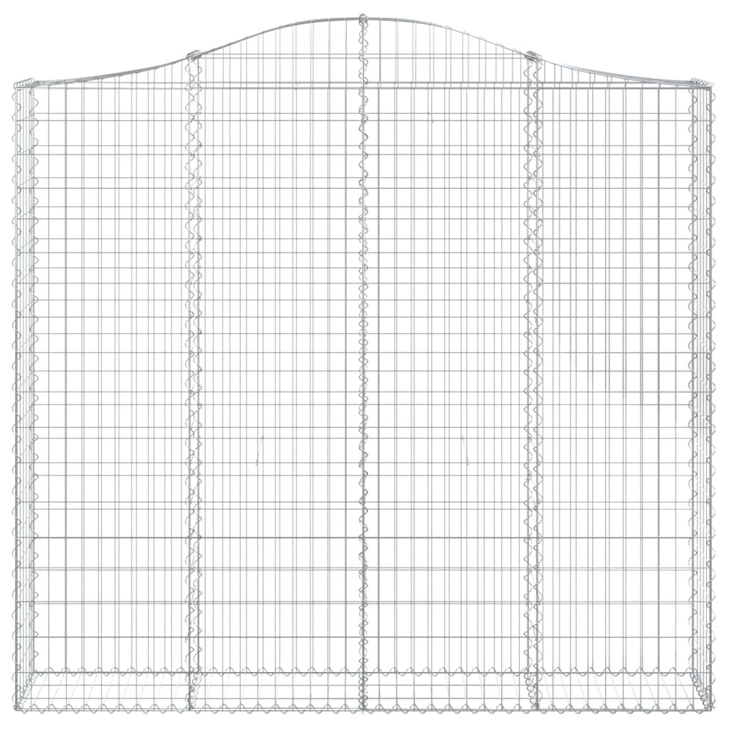 vidaXL Schanskorven 11 st gewelfd 200x30x180/200 cm ijzer