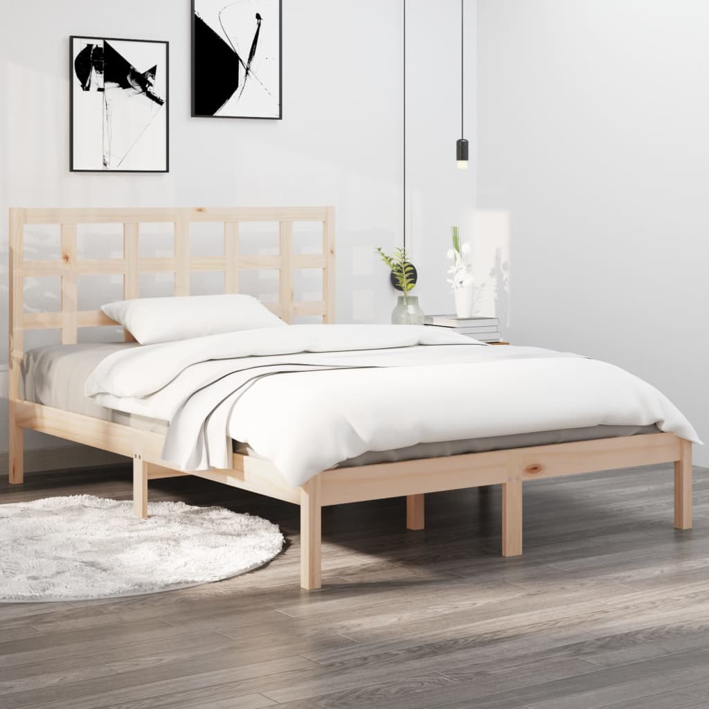 vidaXL Bedframe massief hout 120x200 cm